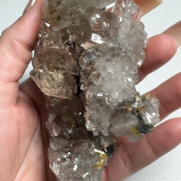 Stunning Smokey Quartz Hematite Gold Rutile Raw Mineral   🇧🇷 Collectors Piece - Picture 10 of 12